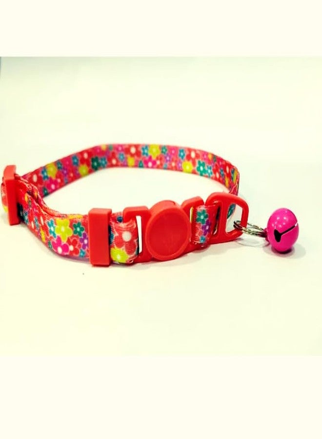 KittuPet طوق قطط ملون مطبوع من النايلون من KittuPet مع جرس | طوق آمن وقابل للغسل للقطط الصغيرة - Image 5